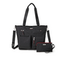 Baggallini Any Day Fourre-tout avec blocage RFID et portefeuille amovible - Black Cheetah