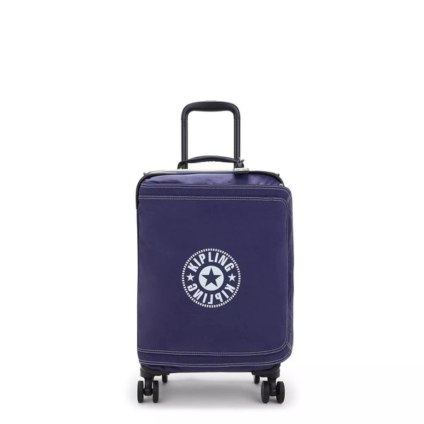 Kipling Spontaneous Small Rolling Luggage - Ultimate Navy With Contrast
