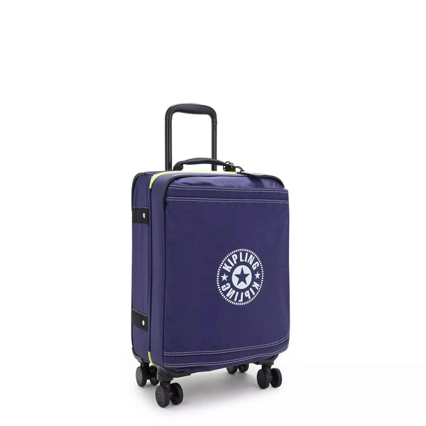 Kipling Spontaneous Small Rolling Luggage - Ultimate Navy With Contrast
