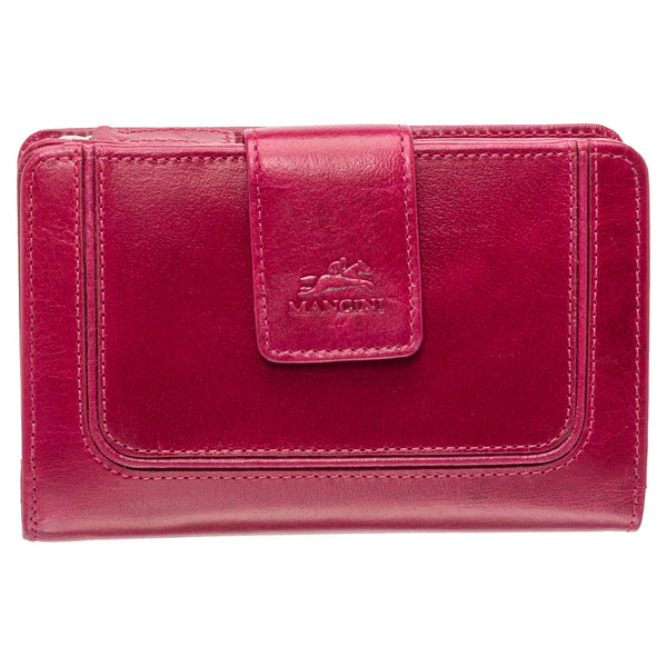 Mancini South Beach RFID Secure Medium Clutch Wallet - Pink
