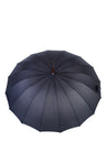 Belami par Knirps Parapluie à 16 Panneaux avec Poignée et Manche en Bois - Noir