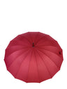 Belami par Knirps Parapluie à 16 Panneaux avec Poignée et Manche en Bois - Rouge