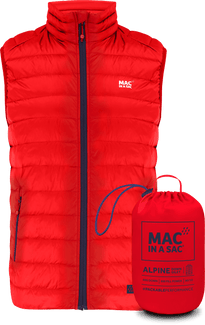 Mac In A Sac Alpine Gilet en Duvet (pour hommes) - Rouge