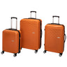 Mancini Sydney Collection 3-Piece Lightweight Spinner Luggage Set - Rust