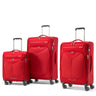 American Tourister Fly Light Ensemble de 3 valises extensibles spinner - Rouge