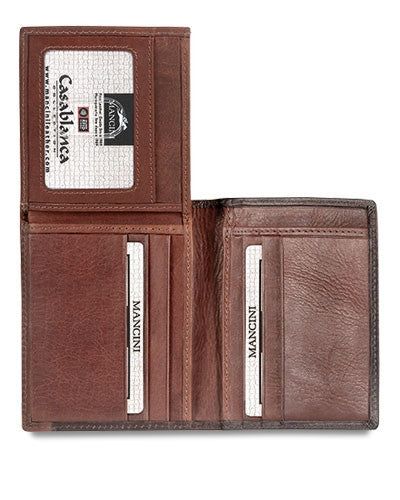 Mancini Collection CASABLANCA Portefeuille vertical avec volet pour hommes (Sécurisé RFID) Produit # 8700853