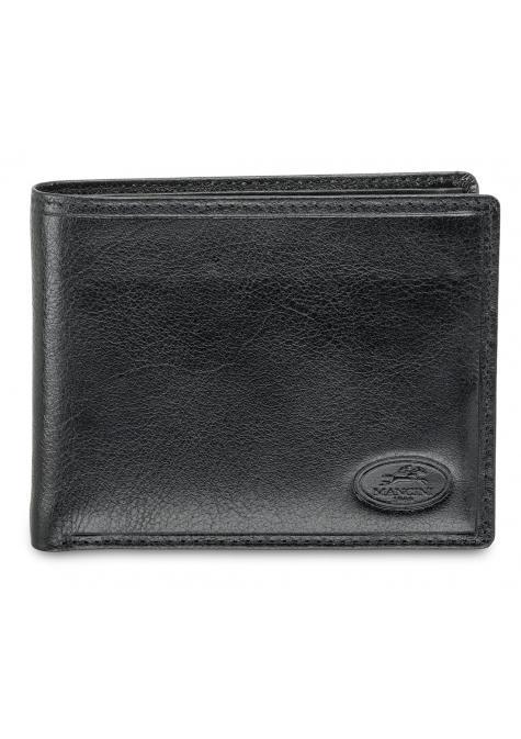 Mancini EQUESTRIAN-2 Portefeuille pour hommes avec porte-cartes amovible et blocage RFID - Noir