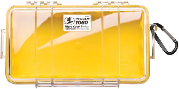 Pelican 1060 Micro Case - Yellow/Clear
